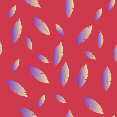 Moda tasarımı (hippi, boho tarzı) için tüyler şablon. tekrar