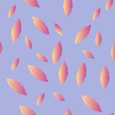 Moda tasarımı (hippi, boho tarzı) için tüyler şablon. tekrar