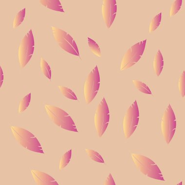 Moda tasarımı (hippi, boho tarzı) için tüyler şablon. tekrar