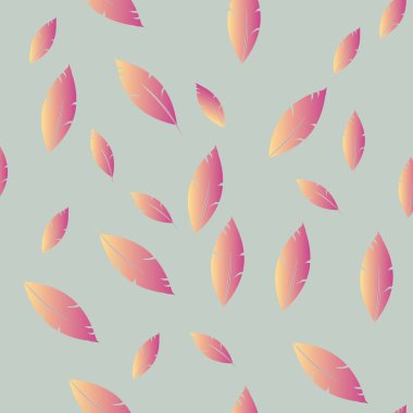 Moda tasarımı (hippi, boho tarzı) için tüyler şablon. tekrar