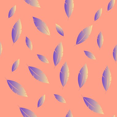 Moda tasarımı (hippi, boho tarzı) için tüyler şablon. tekrar