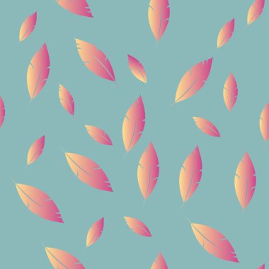 Moda tasarımı (hippi, boho tarzı) için tüyler şablon. tekrar