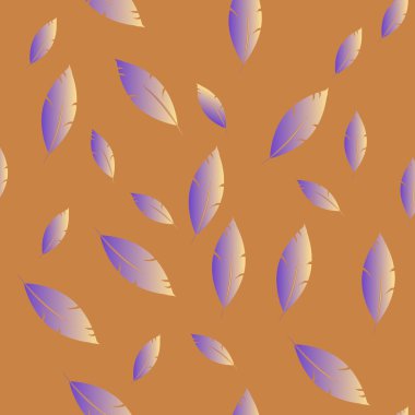 Moda tasarımı (hippi, boho tarzı) için tüyler şablon. tekrar