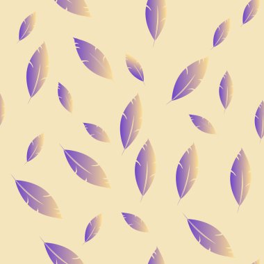 Moda tasarımı (hippi, boho tarzı) için tüyler şablon. tekrar