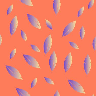 Moda tasarımı (hippi, boho tarzı) için tüyler şablon. tekrar