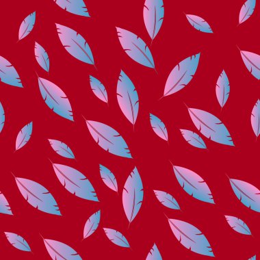 Moda tasarımı (hippi, boho tarzı) için tüyler şablon. tekrar