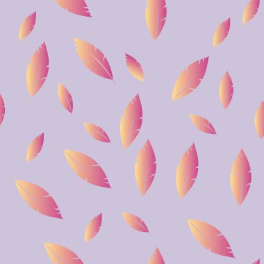 Moda tasarımı (hippi, boho tarzı) için tüyler şablon. tekrar