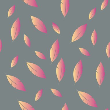 Moda tasarımı (hippi, boho tarzı) için tüyler şablon. tekrar