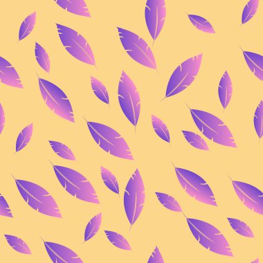 Moda tasarımı (hippi, boho tarzı) için tüyler şablon. tekrar