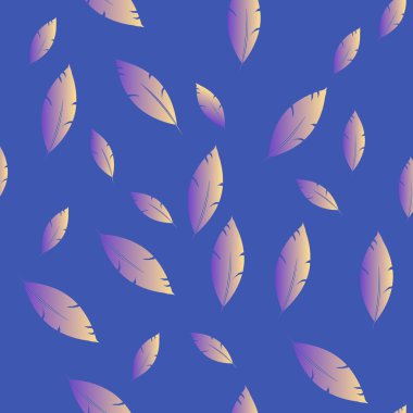 Moda tasarımı (hippi, boho tarzı) için tüyler şablon. tekrar