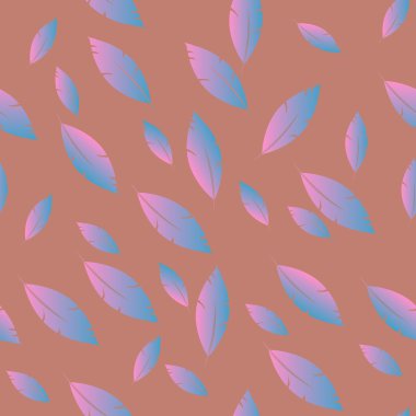 Moda tasarımı (hippi, boho tarzı) için tüyler şablon. tekrar