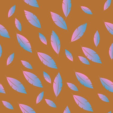 Moda tasarımı (hippi, boho tarzı) için tüyler şablon. tekrar