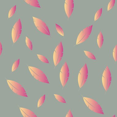 Moda tasarımı (hippi, boho tarzı) için tüyler şablon. tekrar