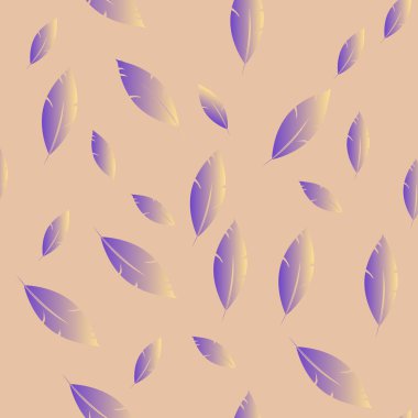 Moda tasarımı (hippi, boho tarzı) için tüyler şablon. tekrar