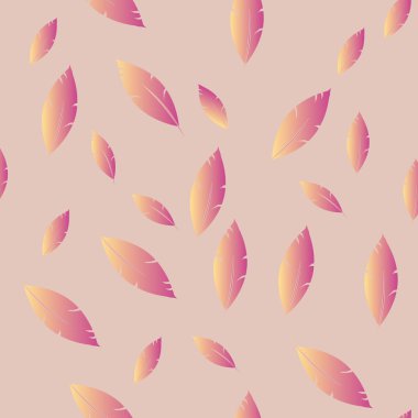 Moda tasarımı (hippi, boho tarzı) için tüyler şablon. tekrar