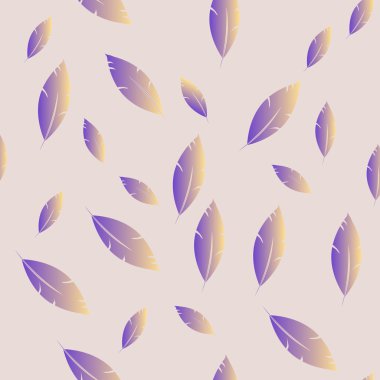 Moda tasarımı (hippi, boho tarzı) için tüyler şablon. tekrar