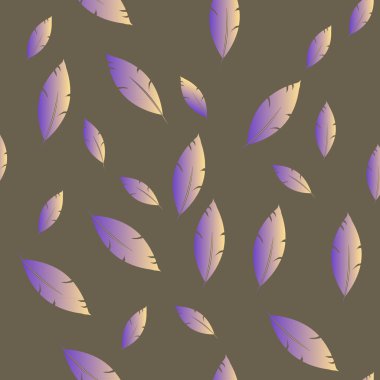 Moda tasarımı (hippi, boho tarzı) için tüyler şablon. tekrar