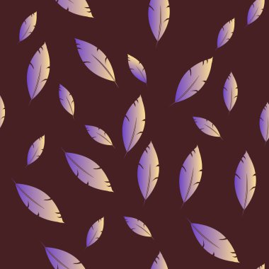 Moda tasarımı (hippi, boho tarzı) için tüyler şablon. tekrar