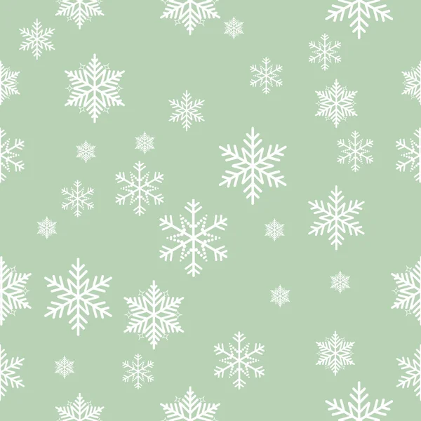 Sneeuwvlok vector patroon. — Stockvector