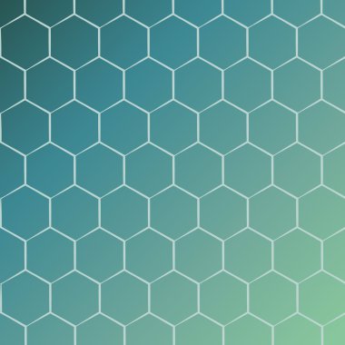 Soyut altıgen molekül arka plan. Fütüristik, teknoloji, 