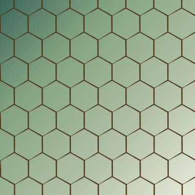 Soyut altıgen molekül arka plan. Fütüristik, teknoloji, 