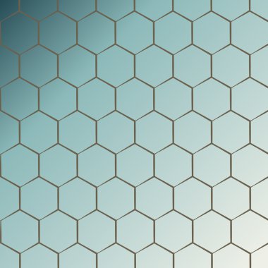 Soyut altıgen molekül arka plan. Fütüristik, teknoloji, 