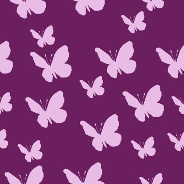 Kelebek desenli. Vektör seamless modeli. Yinelenen arka plan