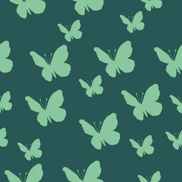 Butterfly pattern. Vector seamless pattern. Repeating background — Stock Vector