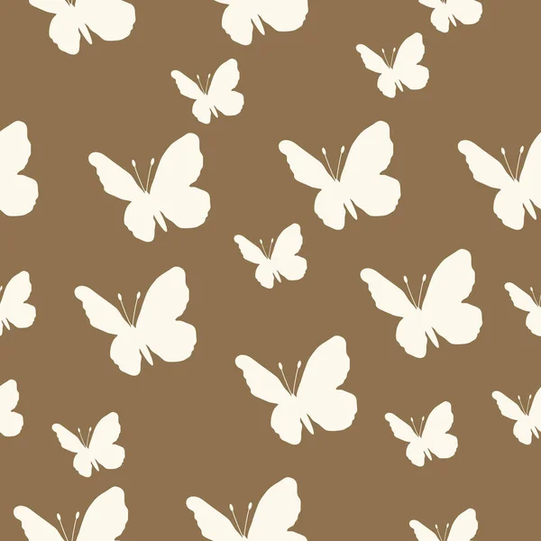 Patrón de mariposa. Patrón sin costura vectorial. Fondo repetitivo — Vector de stock