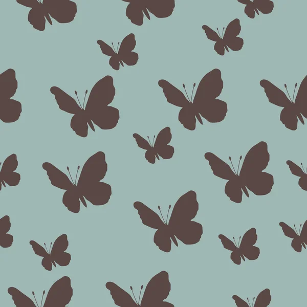 Butterfly pattern. Vector seamless pattern. Repeating background — Stock Vector