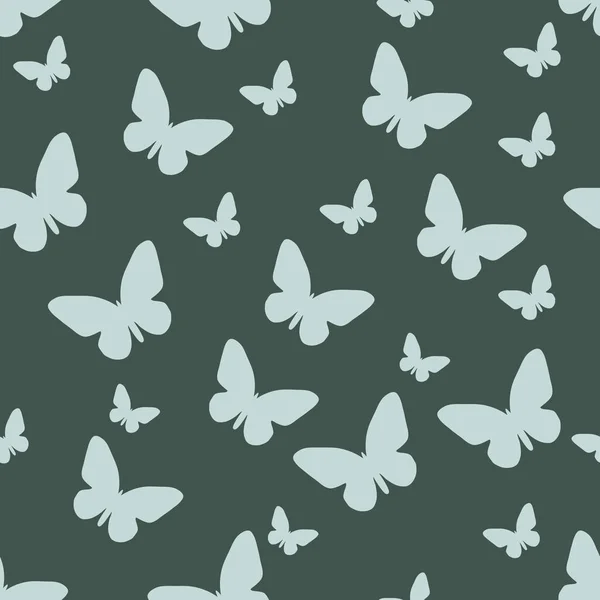 Schmetterlingsmuster. Vektor nahtlose Muster. Hintergrund wiederholen — Stockvektor