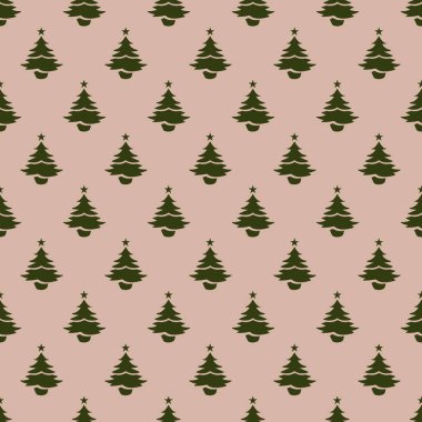 Noel ağacı Dikişsiz desen tasarım. Noel desen, seaml