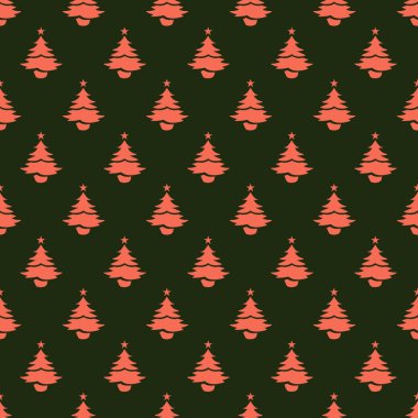 Noel ağacı Dikişsiz desen tasarım. Noel desen, seaml