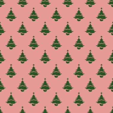 Noel ağacı Dikişsiz desen tasarım. Noel desen, seaml