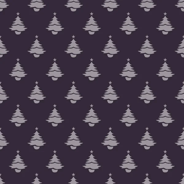 Weihnachtsbaum nahtlose Mustergestaltung. Weihnachtsmuster, nahtlos — Stockvektor