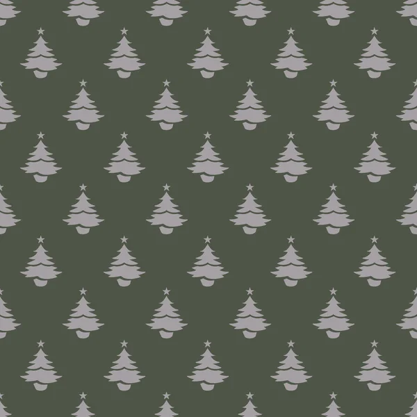 Christmas tree seamless pattern design. Christmas pattern, seaml — Stock Vector