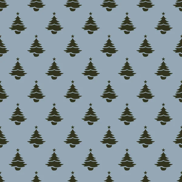 Christmas tree seamless pattern design. Christmas pattern, seaml — Stock Vector