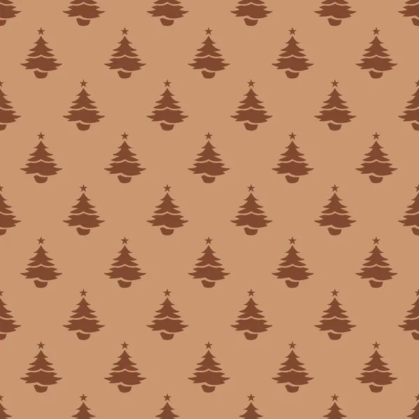 クリスマス ツリーのシームレスなパターン デザイン。クリスマスのパターン, seaml — ストックベクタ