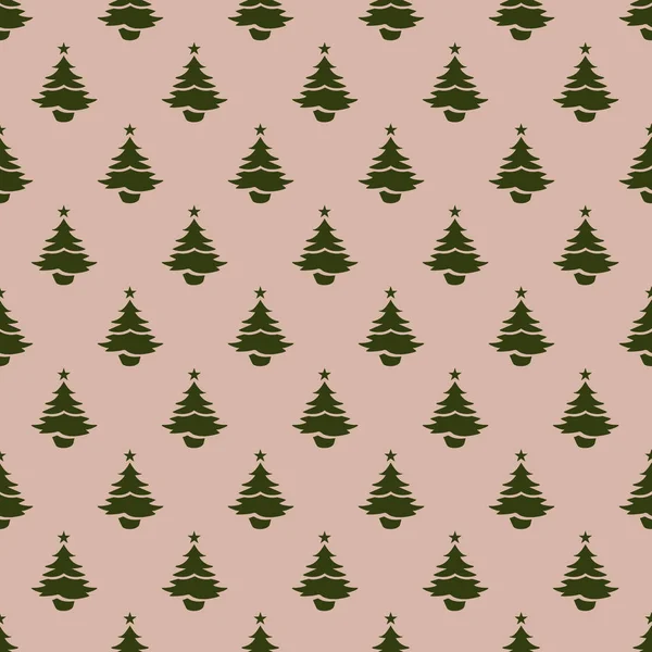 Weihnachtsbaum nahtlose Mustergestaltung. Weihnachtsmuster, nahtlos — Stockvektor
