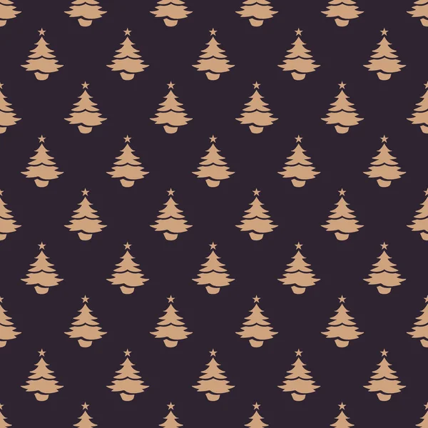 Χριστουγεννιάτικο δέντρο χωρίς ραφή πρότυπο σχεδιασμού. Χριστούγεννα μοτίβο, seaml — Διανυσματικό Αρχείο