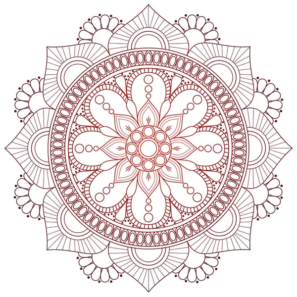 Virág Mandala. Vintage díszítő elemek. Keleti minta, v — Stock Vector