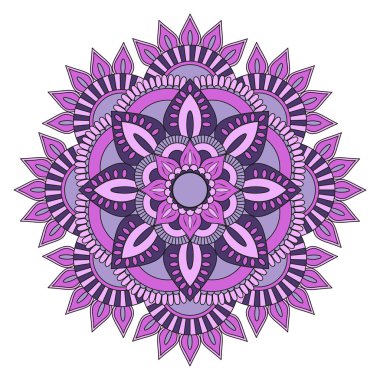 Çiçek Mandala. Vintage dekoratif öğeler. Oryantal desen, v