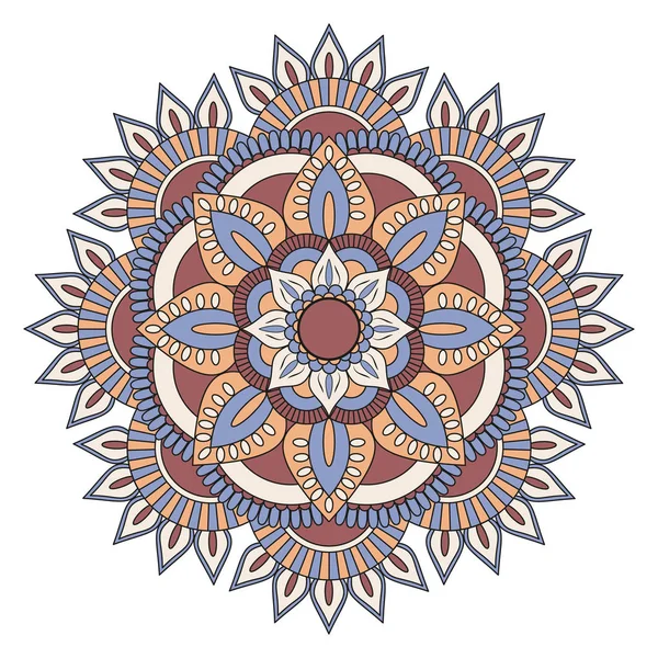 Çiçek Mandala. Vintage dekoratif öğeler. Oryantal desen, v