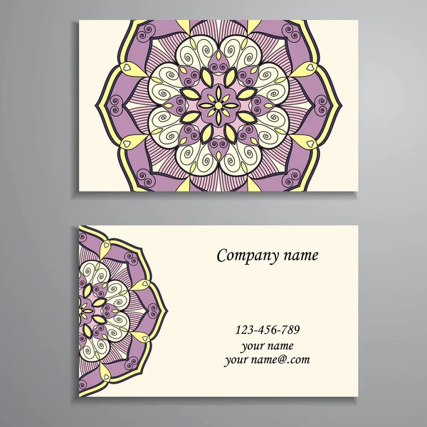Elementy dekoracyjne Card. Vintage biznes. Ozdobnych kwiatów bu — Wektor stockowy