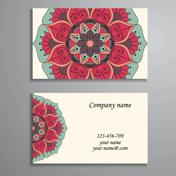 Elementy dekoracyjne Card. Vintage biznes. Ozdobnych kwiatów bu — Wektor stockowy