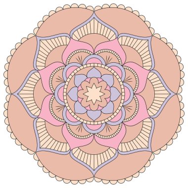 Oryantal desen. Geleneksel süs boyama yuvarlak. Mandala. 