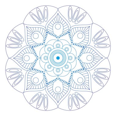 Oryantal desen. Geleneksel süs boyama yuvarlak. Mandala. 