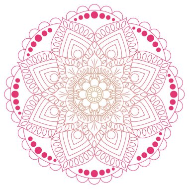 Oryantal desen. Geleneksel süs boyama yuvarlak. Mandala. 