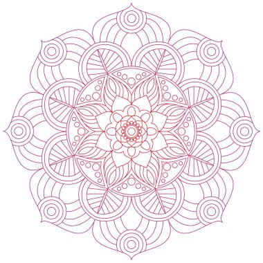 Oryantal desen. Geleneksel süs boyama yuvarlak. Mandala. 