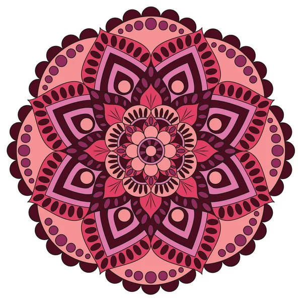 Orientalny wzór. Tradycyjne okrągły ornament kolorowanki. Mandala. — Wektor stockowy